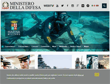 Tablet Screenshot of marina.difesa.it