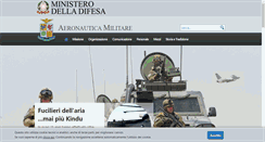 Desktop Screenshot of aeronautica.difesa.it